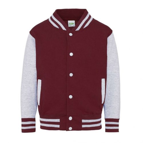 Just Hoods AWJH043J KIDS VARSITY JACKET 5/6