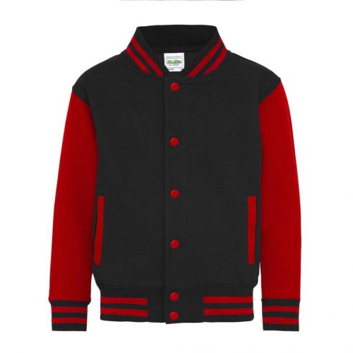 Just Hoods AWJH043J KIDS VARSITY JACKET 3/4