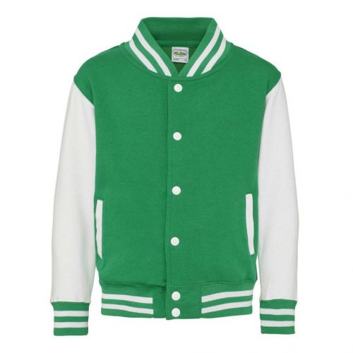 Just Hoods AWJH043J KIDS VARSITY JACKET 3/4