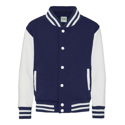 Just Hoods AWJH043J KIDS VARSITY JACKET 5/6