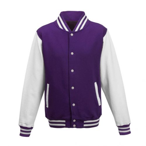 Just Hoods AWJH043 VARSITY JACKET XS