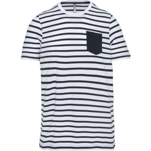 Kariban KA379 KIDS' STRIPED SHORT SLEEVE SAILOR T-SHIRT WITH POCKET 8/10