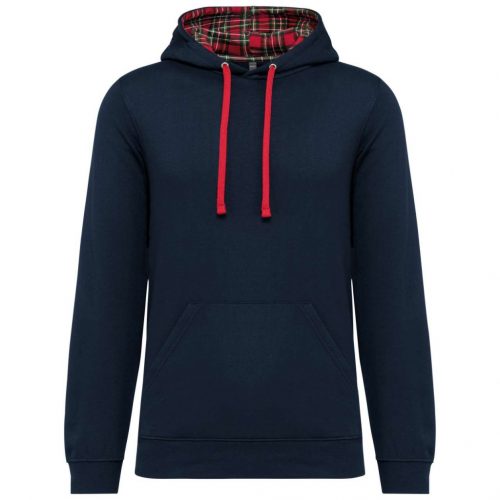 Kariban KA4013 UNISEX CONTRAST PATTERNED HOODED SWEATSHIRT XS