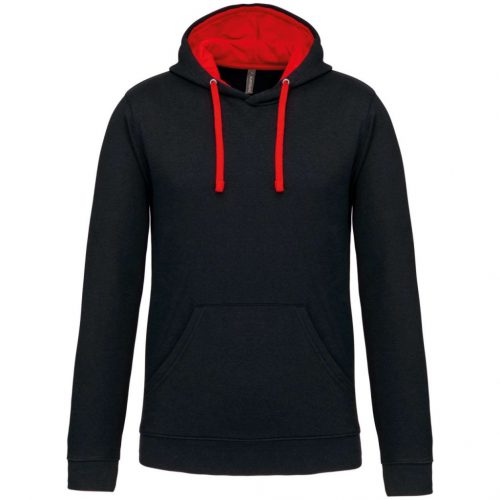 Kariban KA446 MEN'S CONTRAST HOODED SWEATSHIRT 2XL