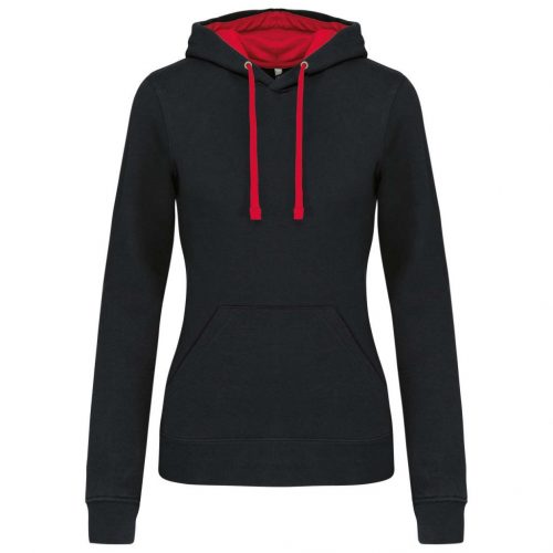 Kariban KA465 LADIES’ CONTRAST HOODED SWEATSHIRT XS