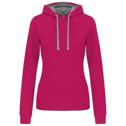 Kariban KA465 LADIES’ CONTRAST HOODED SWEATSHIRT 2XL