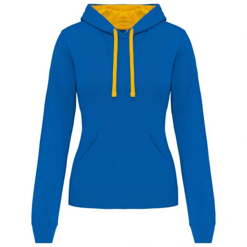 Kariban KA465 LADIES’ CONTRAST HOODED SWEATSHIRT S