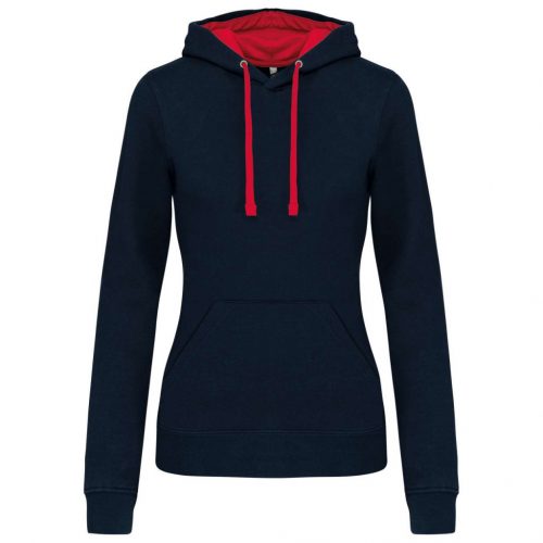 Kariban KA465 LADIES’ CONTRAST HOODED SWEATSHIRT M