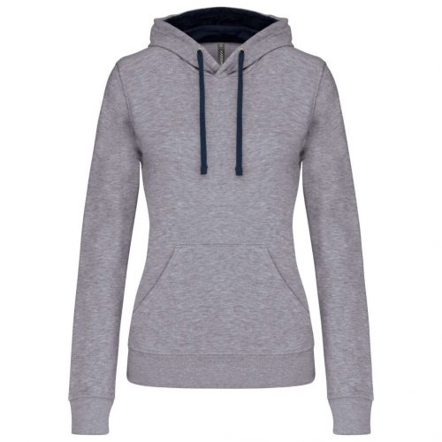 Kariban KA465 LADIES’ CONTRAST HOODED SWEATSHIRT M