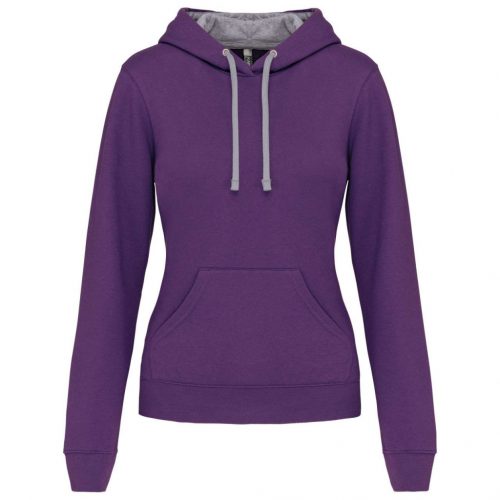 Kariban KA465 LADIES’ CONTRAST HOODED SWEATSHIRT 2XL