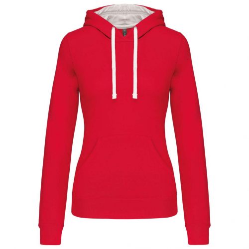 Kariban KA465 LADIES’ CONTRAST HOODED SWEATSHIRT XS