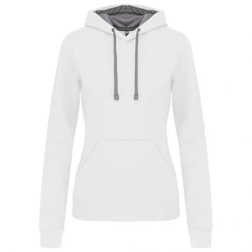 Kariban KA465 LADIES’ CONTRAST HOODED SWEATSHIRT XS