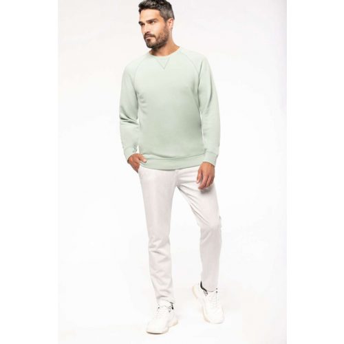 Kariban KA480 MEN'S ORGANIC COTTON CREW NECK RAGLAN SLEEVE SWEATSHIRT 3XL