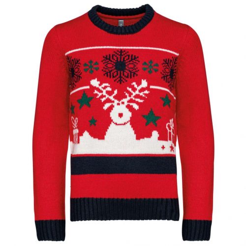 Kariban KA9012 KIDS’ CREW NECK CHRISTMAS JUMPER 10/12