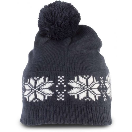 K-UP KP540 FAIR ISLE KNIT BEANIE U