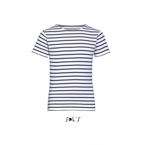 SOL'S SO01400 SOL'S MILES KIDS - ROUND NECK STRIPED T-SHIRT 12A